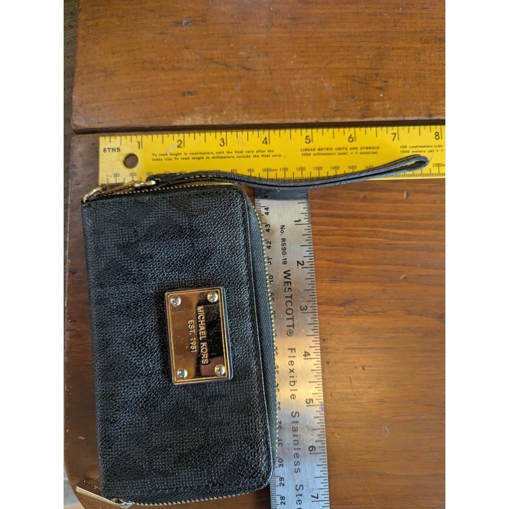Michael Kors Women's Zip Around Wallet Wristlet ~Brown Free Shipping Est. 1981 - Picture 4 of 10